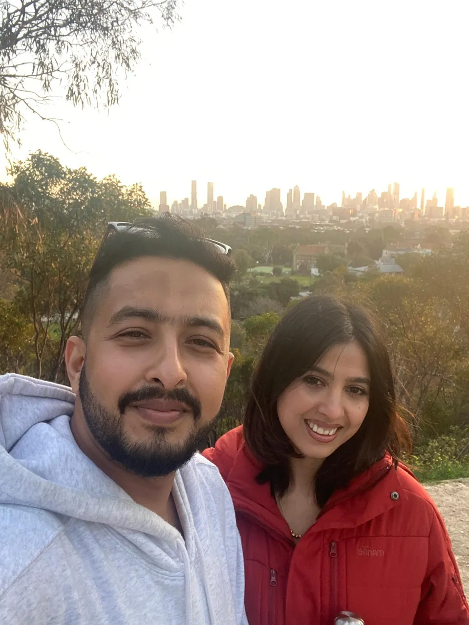 Golden hour over the city