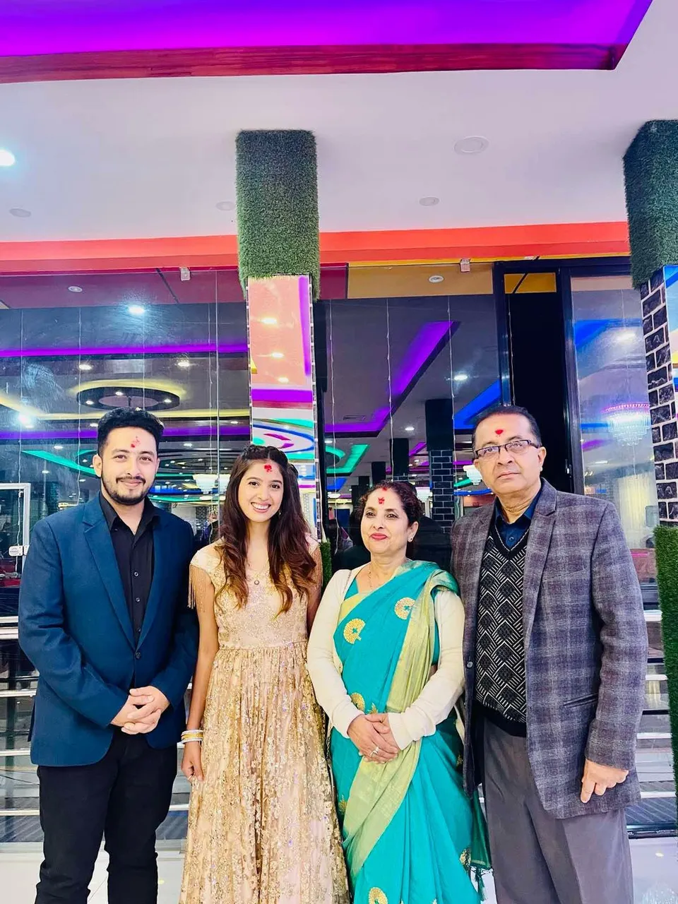 With family